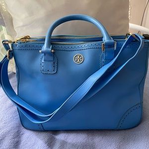 Tory Burch Capri Blue Crossbody Bag